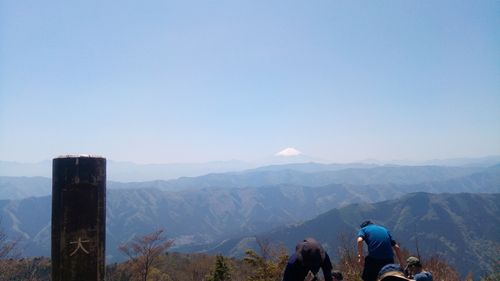 富士山を望む