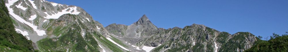 天狗池から槍ヶ岳を望む　2008年8月9日